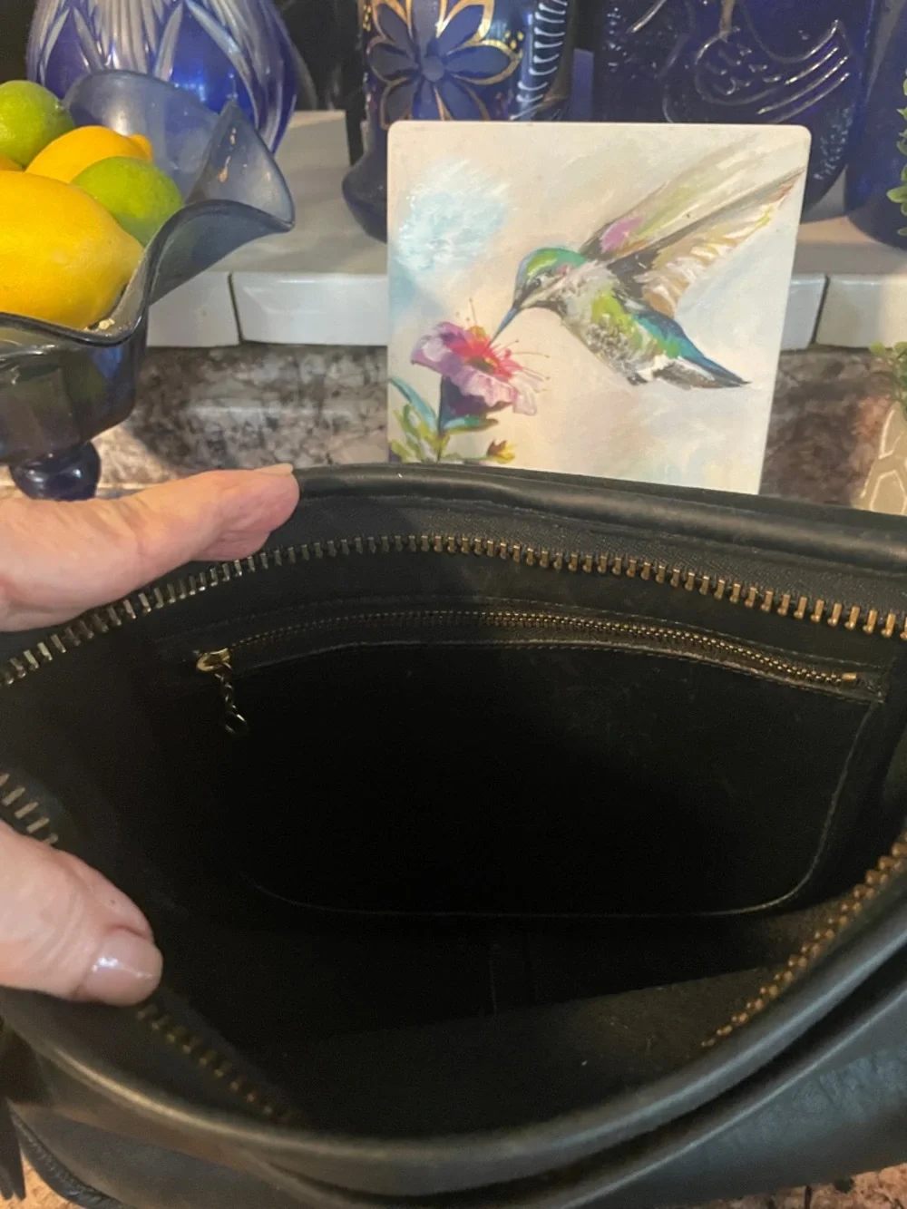 Vintage Coach 9951 Black Leather Crossbody Bag - Picture 3 of 11